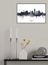 Lincoln Nebraska Skyline Poster och Canvastavla