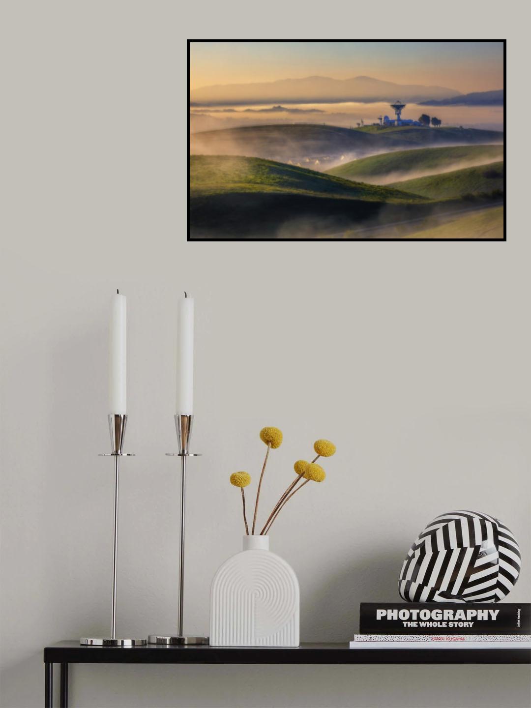A Misty Morning Poster och Canvastavla