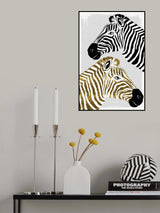 Pretty Zebras Poster och Canvastavla