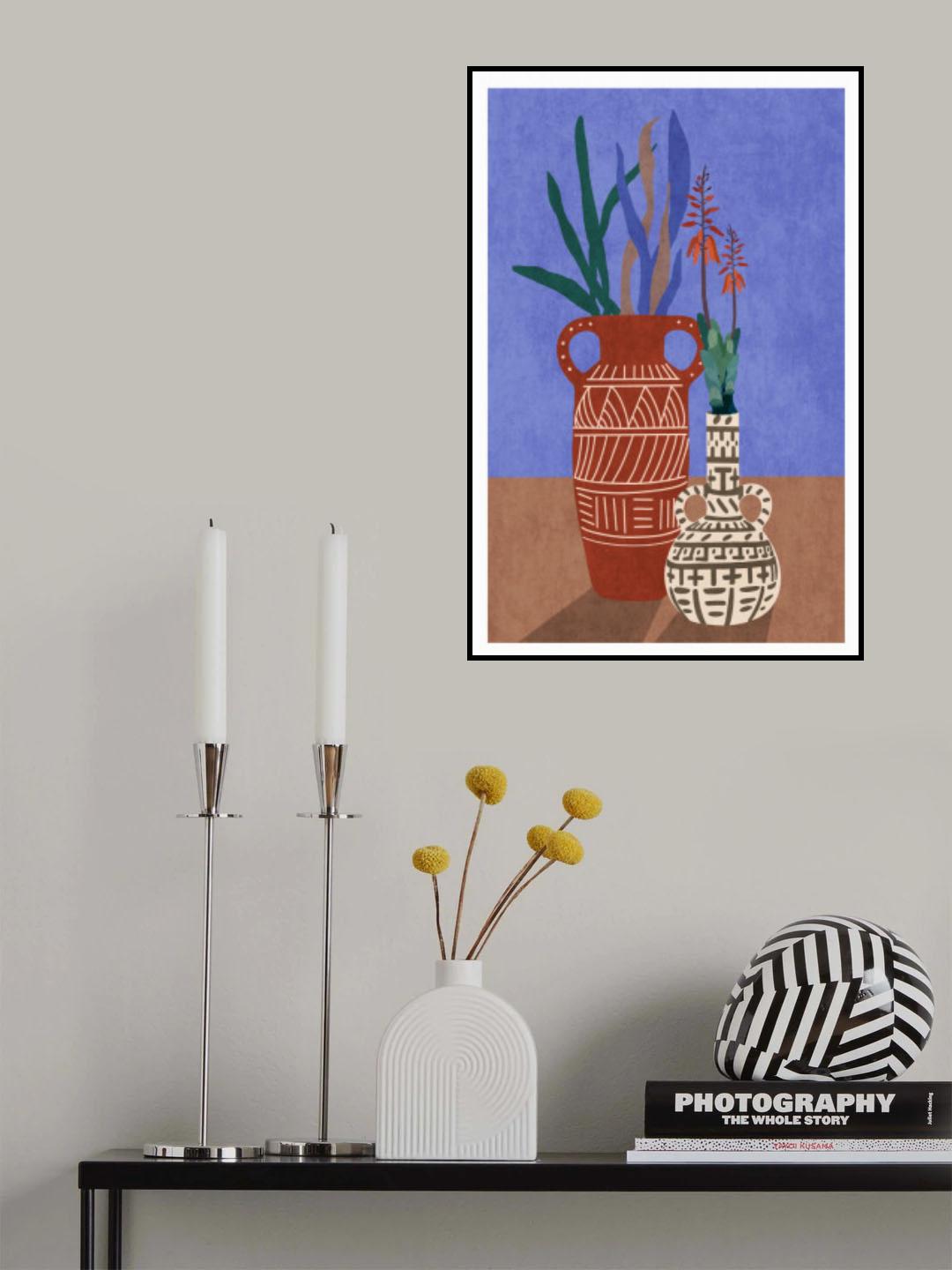 Flower Vase 3ratio 2x3 Print By Bohonewart Poster och Canvastavla