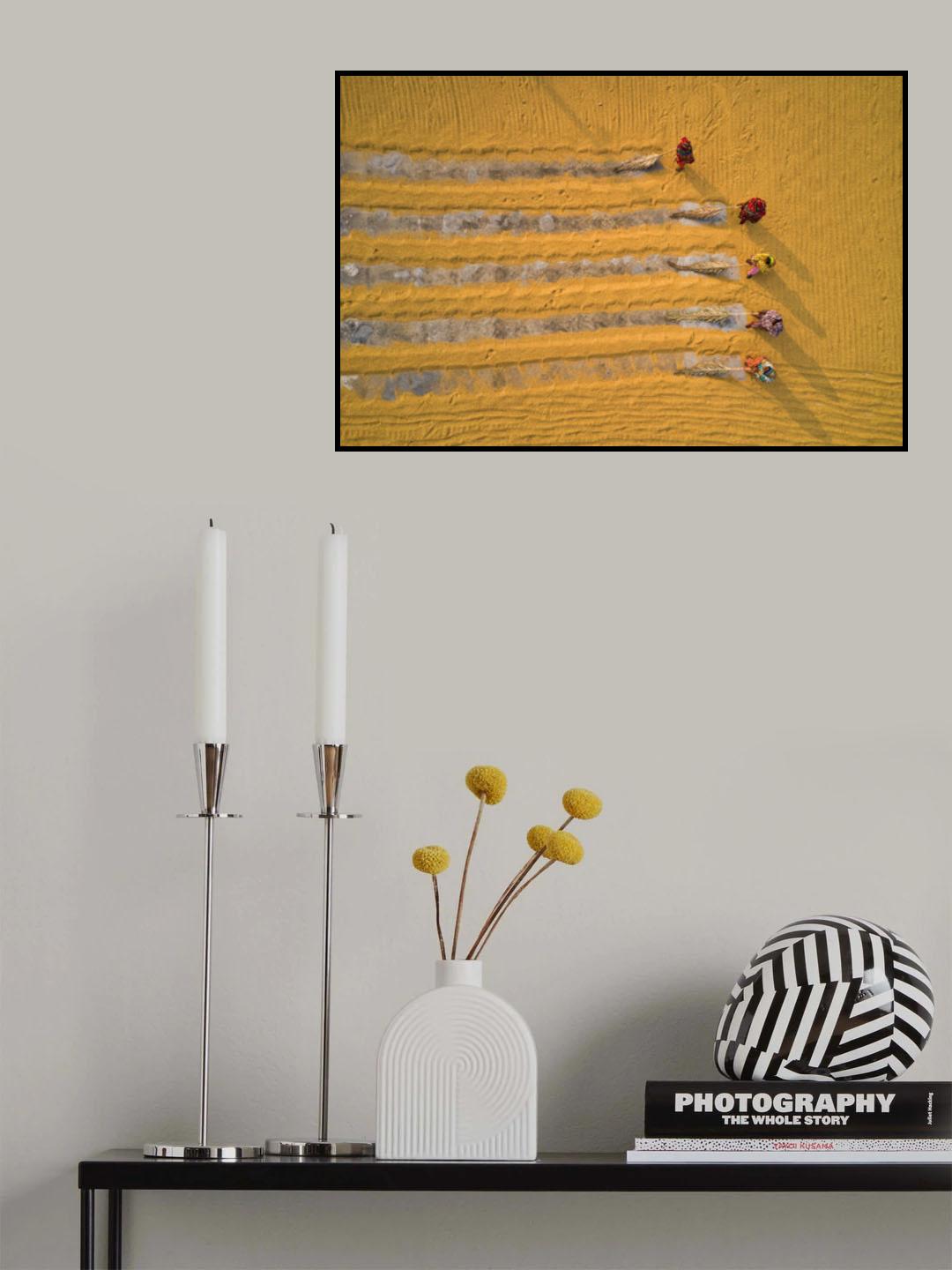 Rice drying Poster och Canvastavla