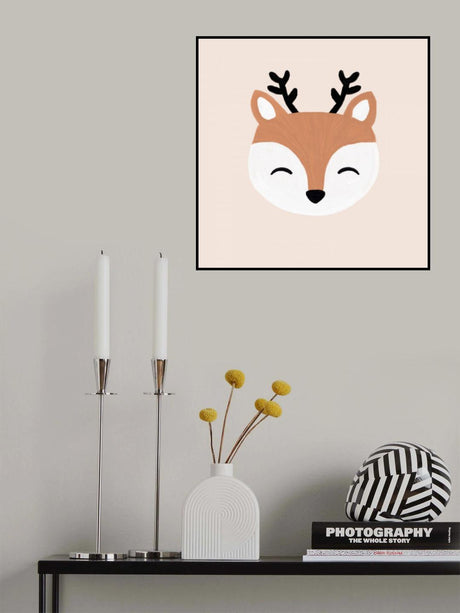 Blush Deer Poster och Canvastavla