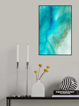 Turquoise Tranquility Tif 2 Poster och Canvastavla