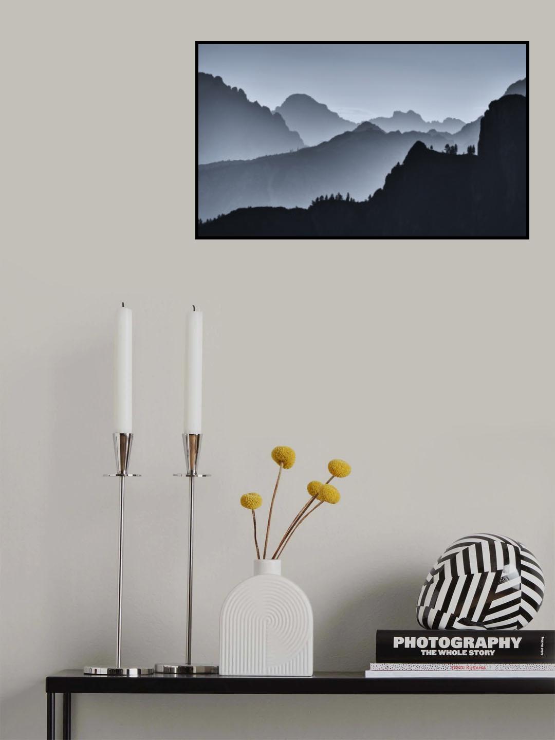 mountain lines Poster och Canvastavla