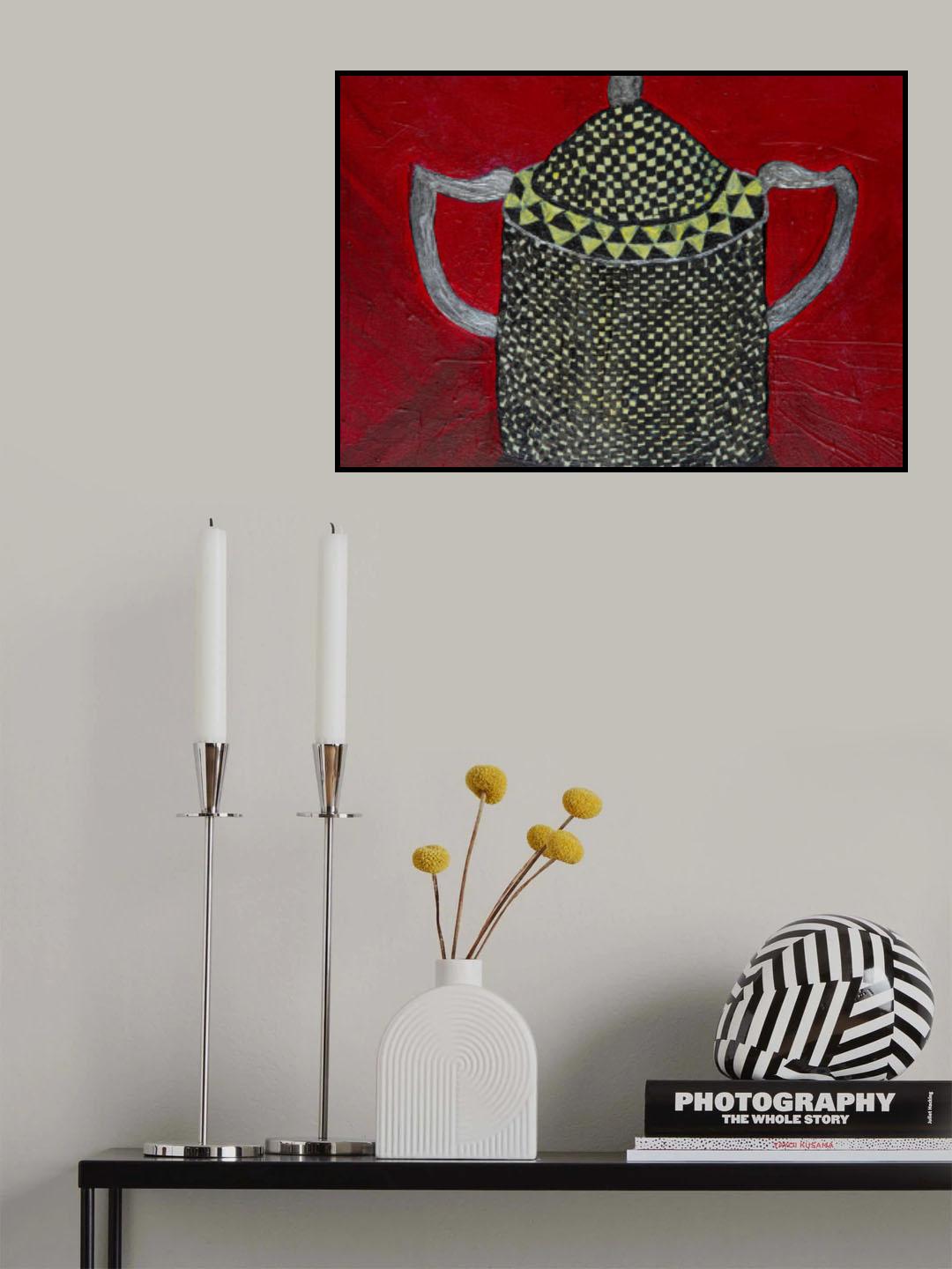 Sugar Bowl With Silver Poster och Canvastavla