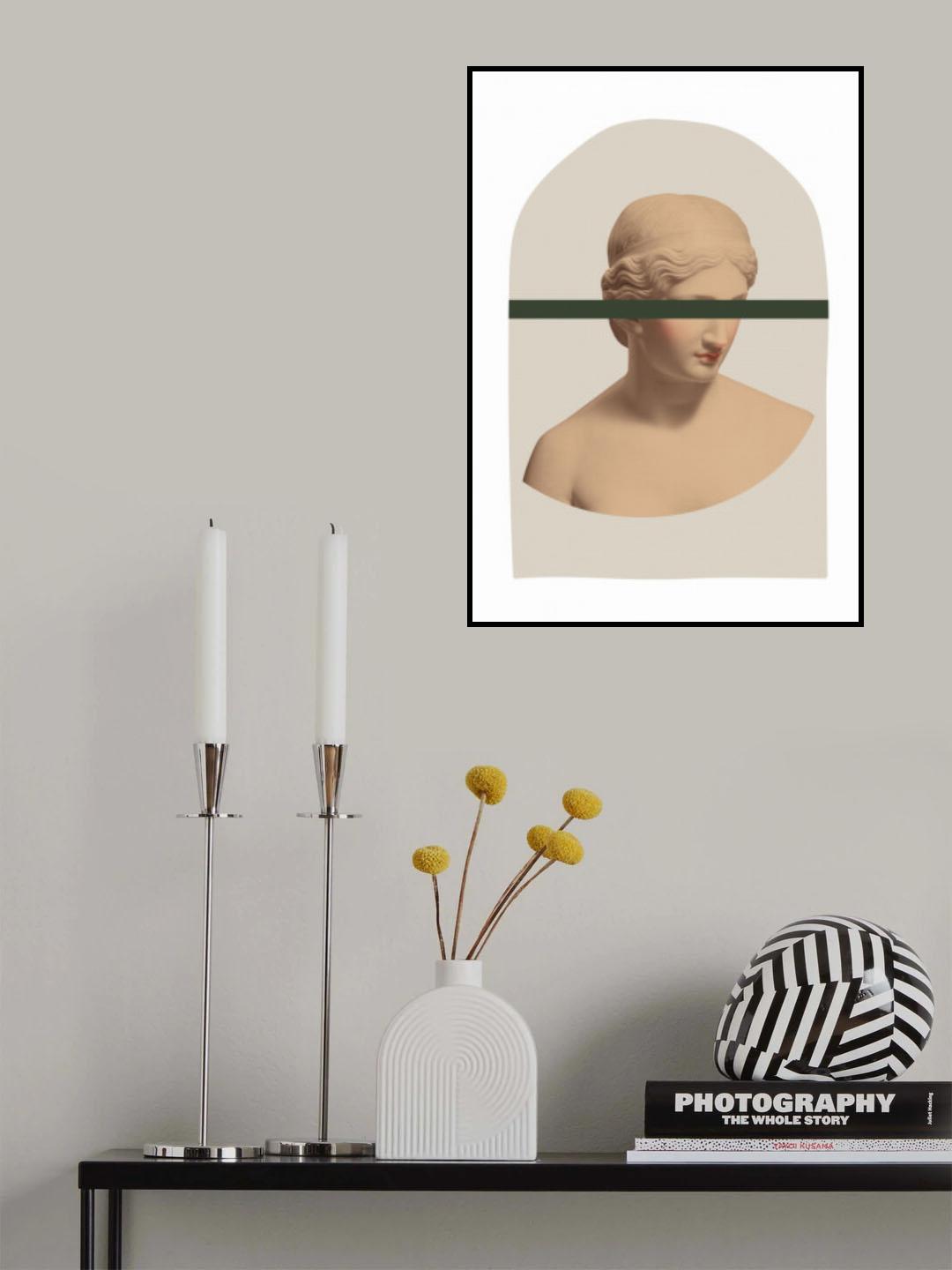 Artemis Mustard and Green Poster och Canvastavla