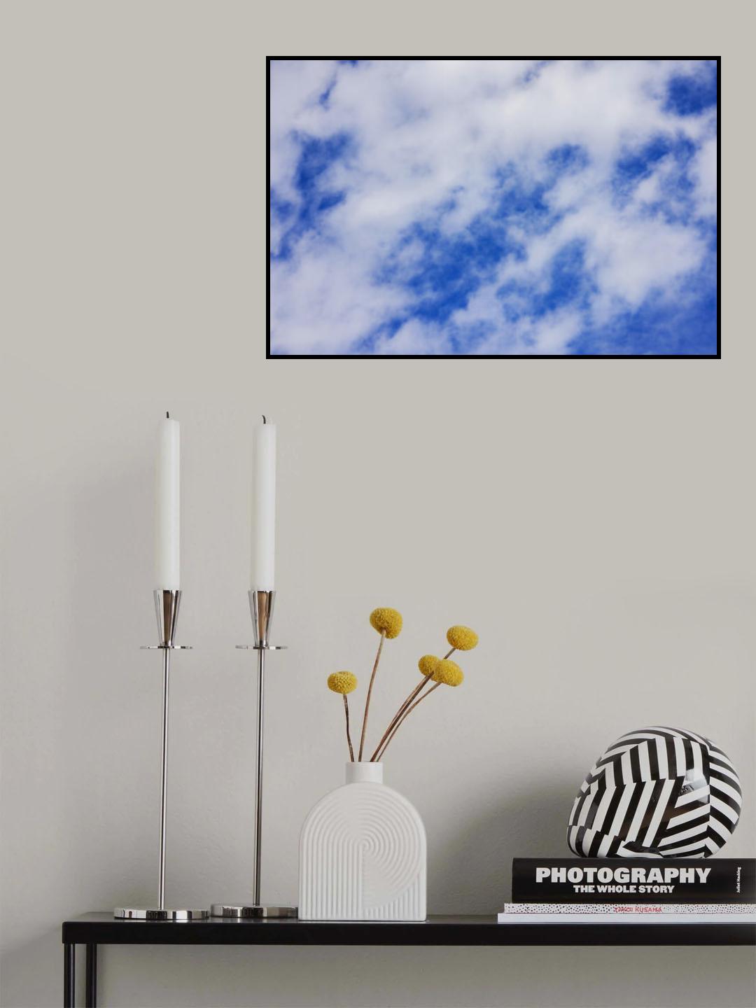 cloudy weather and sky background Poster och Canvastavla