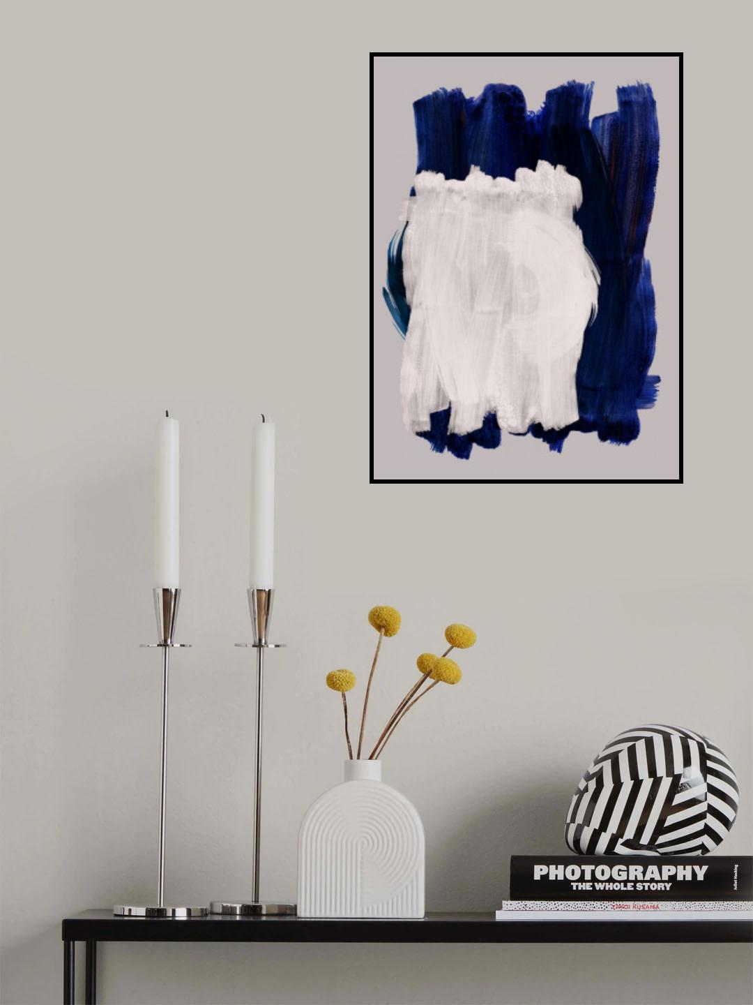 Abstract Brush Strokes 14 Poster och Canvastavla