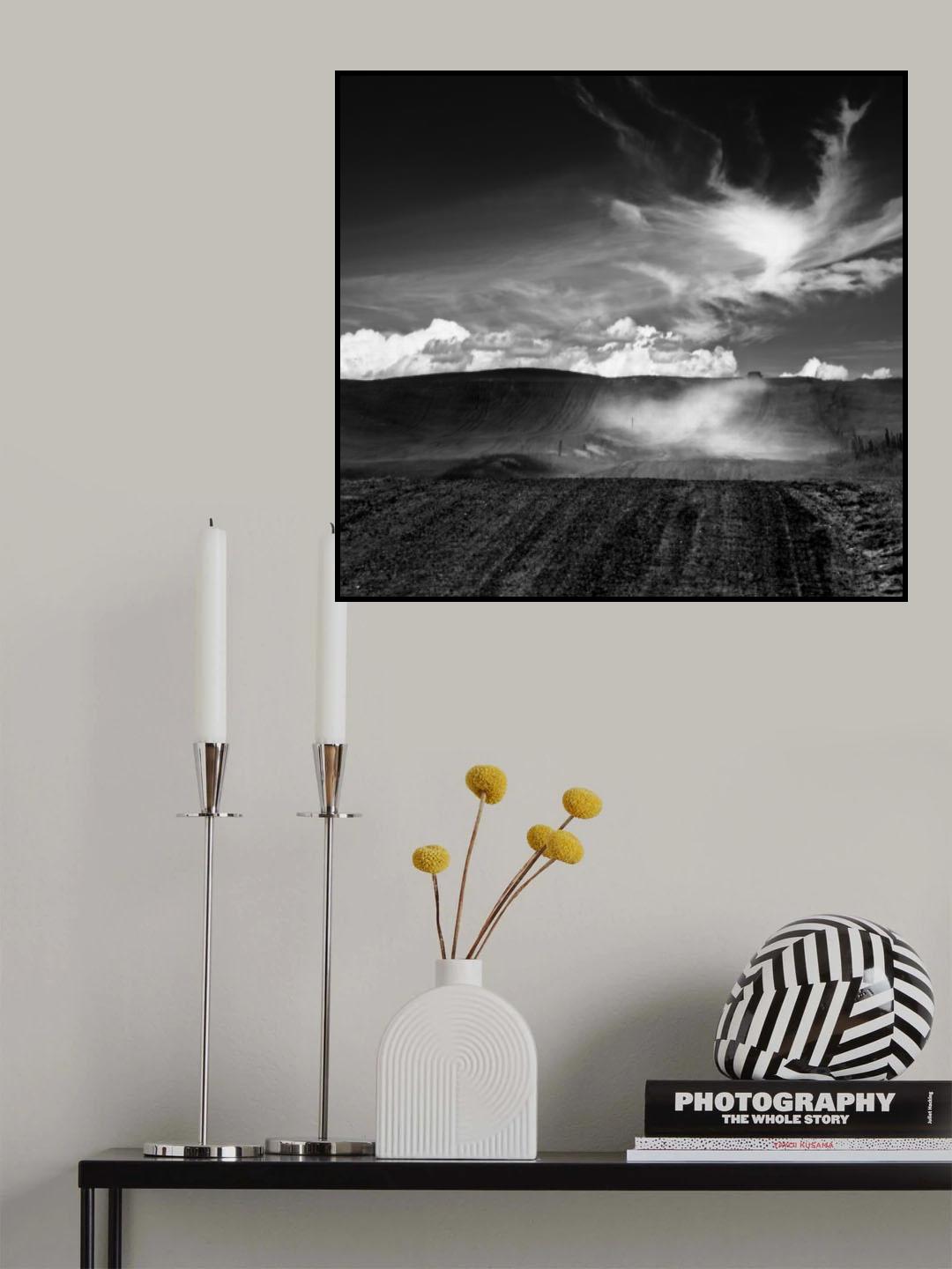 The Modern Cowboy (rides away) Poster och Canvastavla