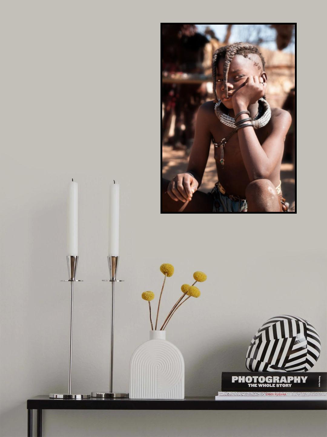A Himba Girl Poster och Canvastavla