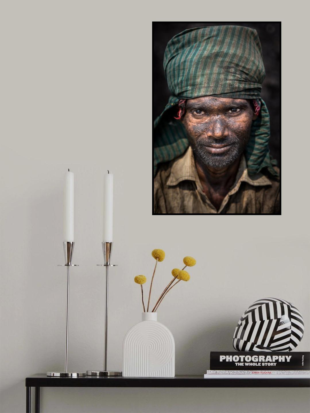 Coal Worker Poster och Canvastavla