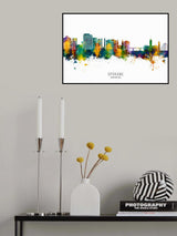 Spokane Washington Skyline Poster och Canvastavla