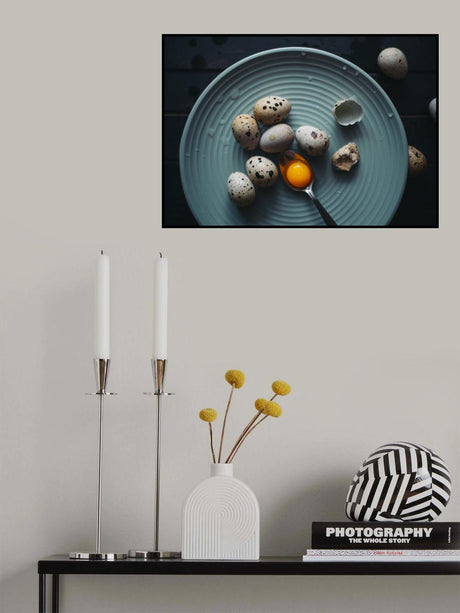 Eggs in a plate Poster och Canvastavla