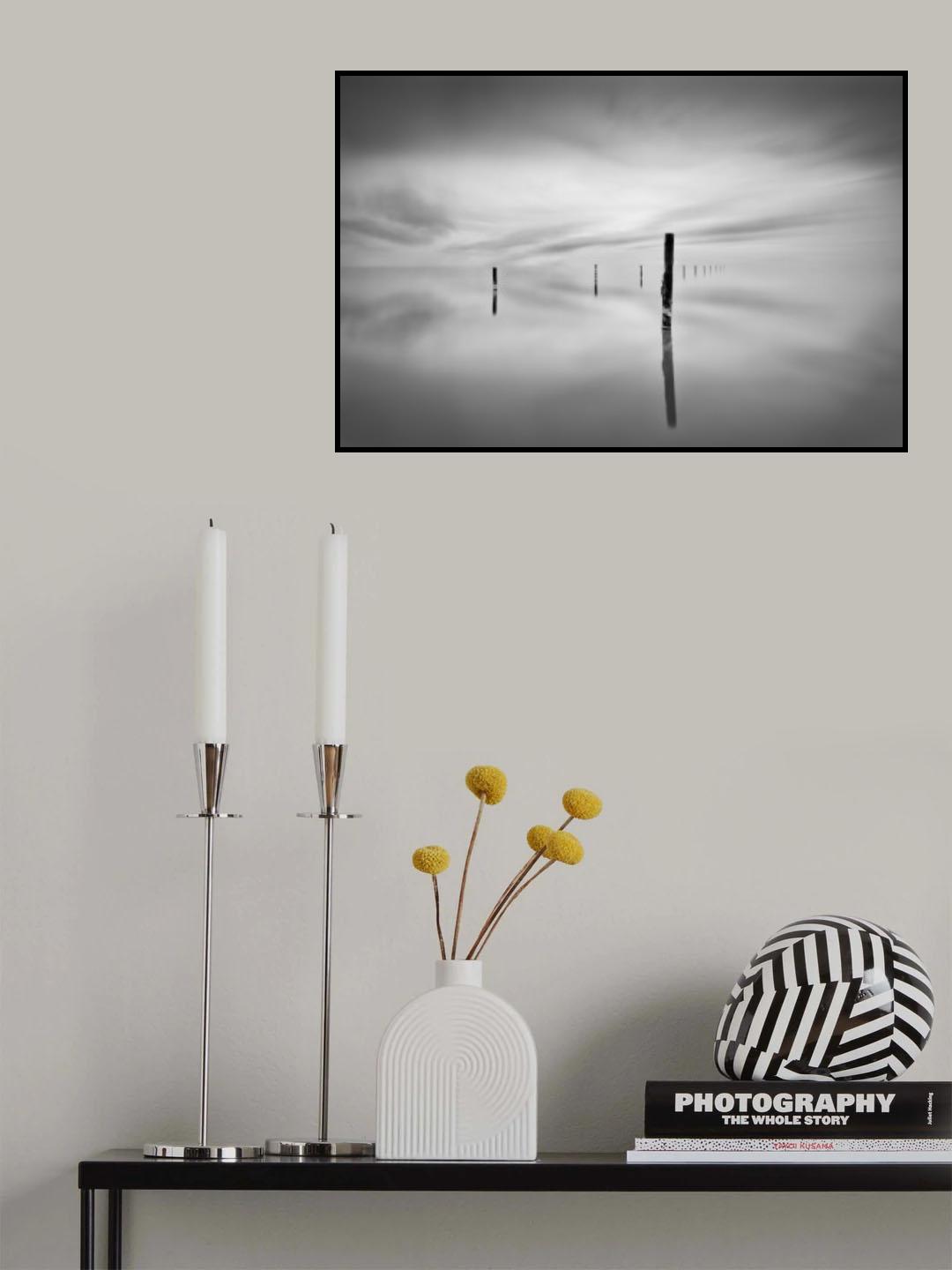 calm in the salt flats Poster och Canvastavla