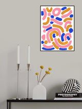 Pink Wiggle Poster och Canvastavla