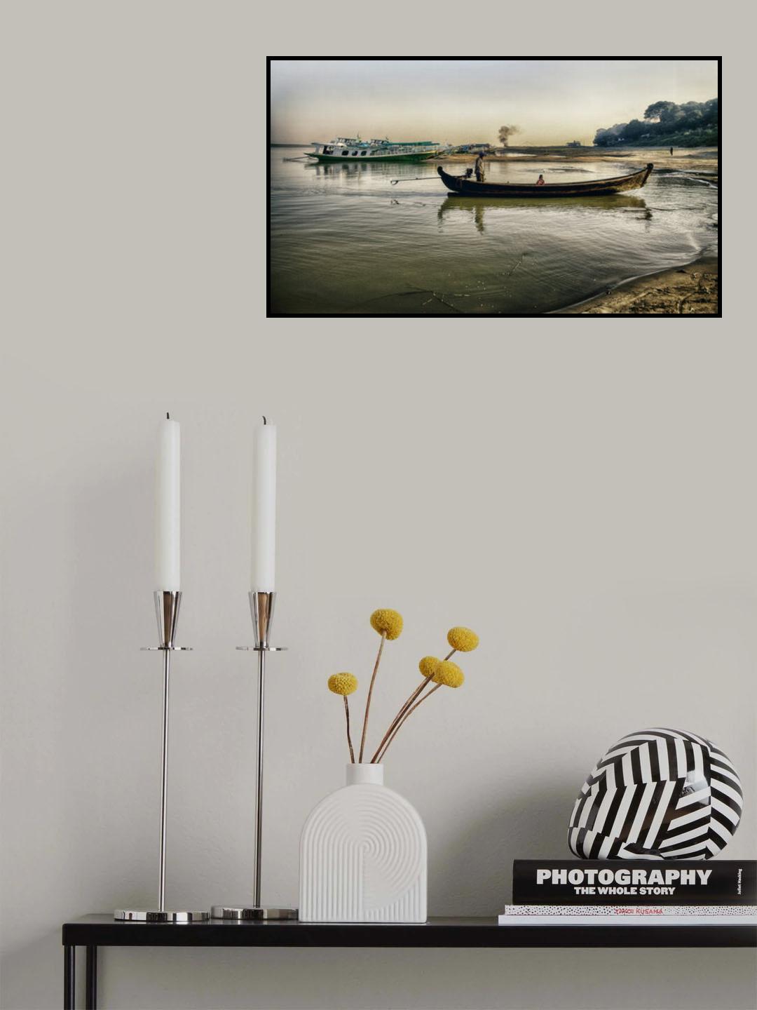 the river Myanmar Poster och Canvastavla