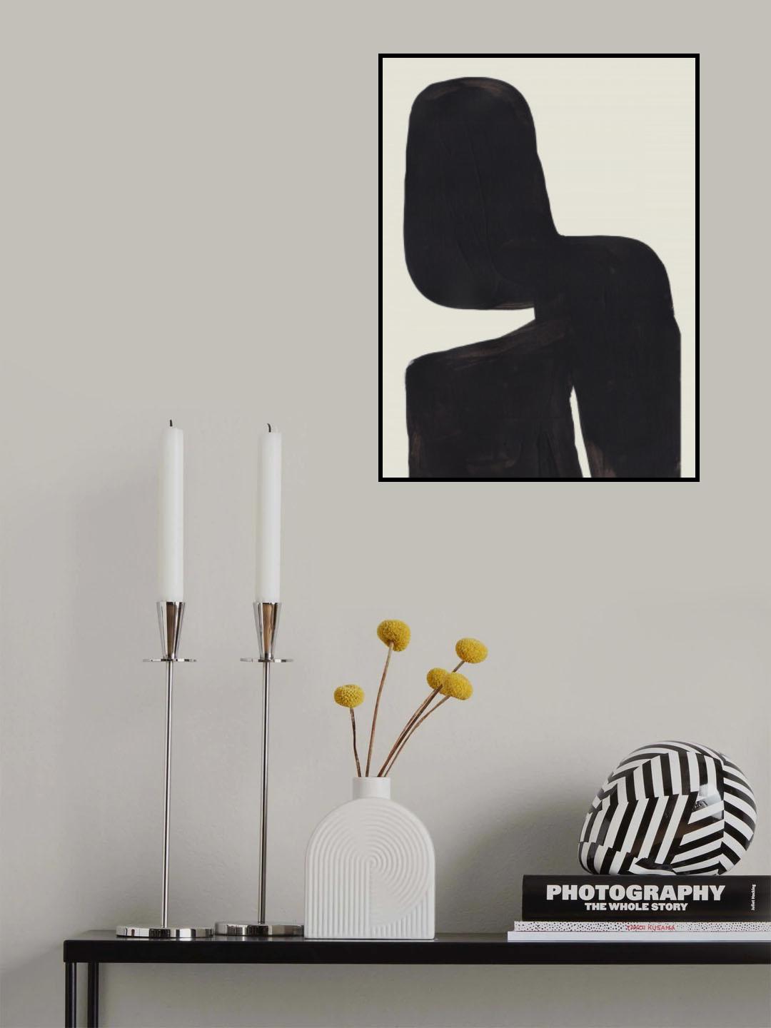 Ink Motif 48 Poster och Canvastavla