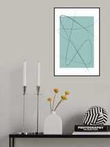 Turquoise Abstract Poster och Canvastavla