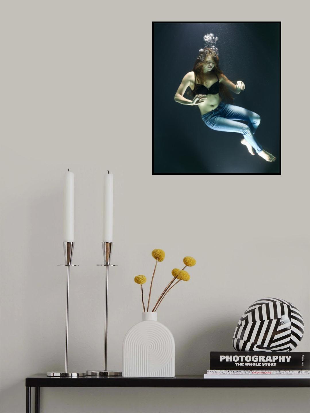 underwater artistic portrait shooting Poster och Canvastavla