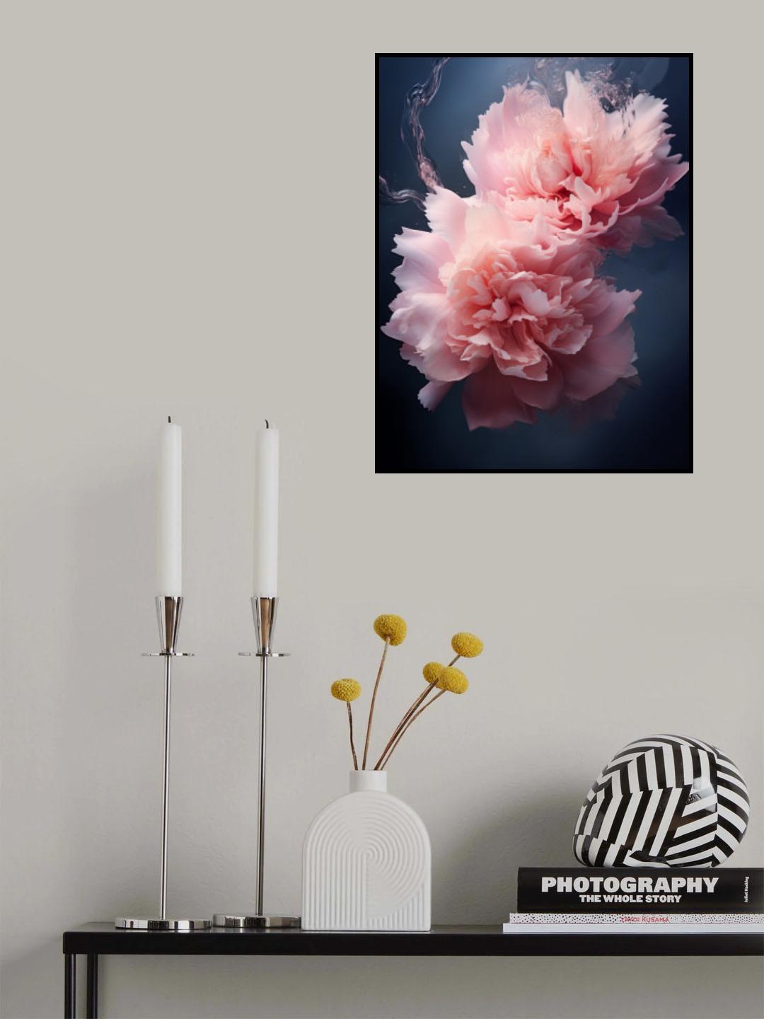 Flowers In Water 1 Poster och Canvastavla