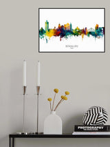 Bengaluru Skyline India Bangalore Poster och Canvastavla