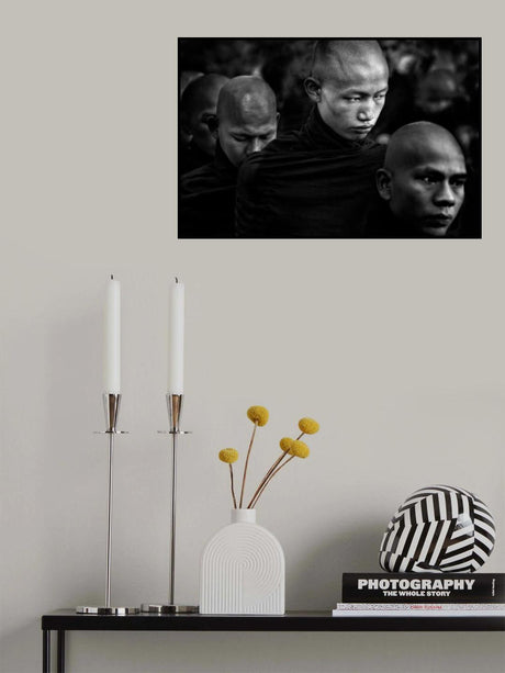 Monks in Mandalay Poster och Canvastavla