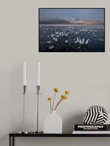Winter bucolic landscape Poster och Canvastavla