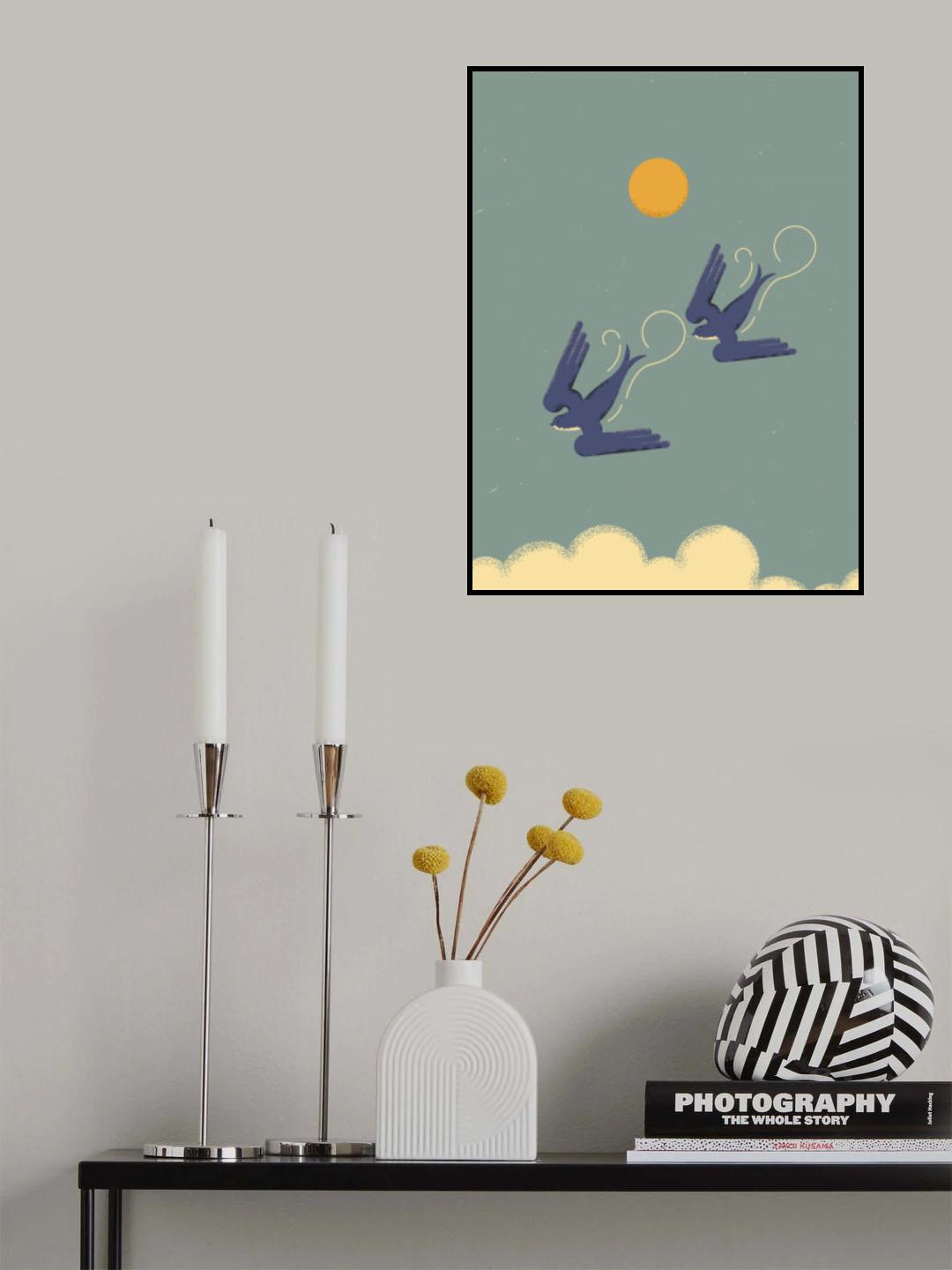 Swallows Poster och Canvastavla