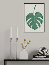 Monstera Aqua 05 Poster och Canvastavla