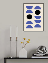 Blue Shapes Poster och Canvastavla