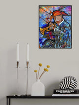 Trumpet Jazz Poster och Canvastavla