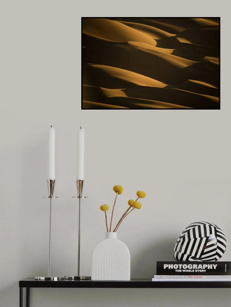 gold waves Poster och Canvastavla