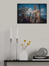 Tribal warrior from Baliem valley Poster och Canvastavla