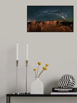 Milky way over Bisti/De-Na-Zin Wilderness Poster och Canvastavla