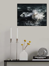 The boat in the tempest Poster och Canvastavla