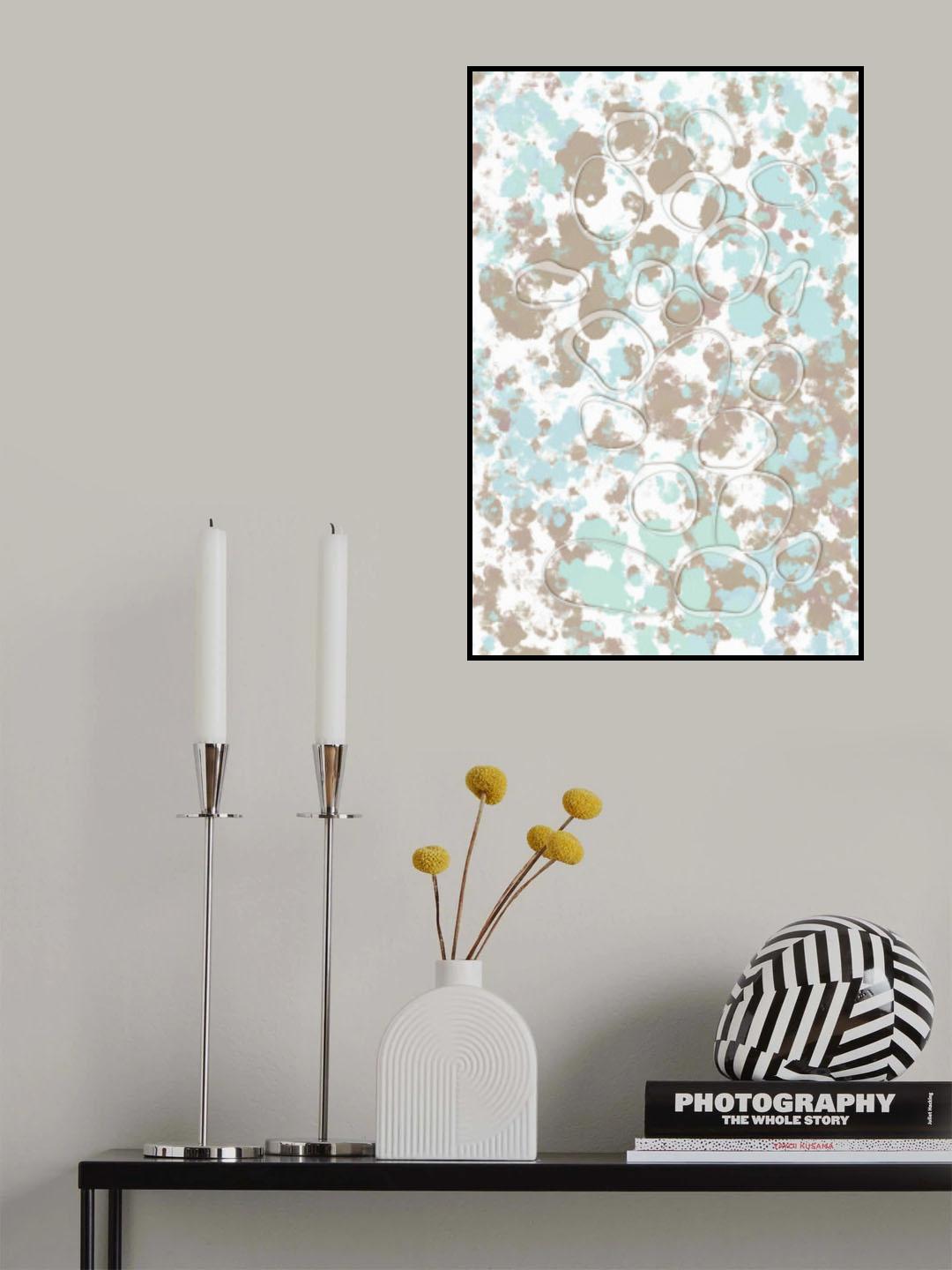 Abstract Lakes Poster och Canvastavla