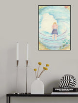 Mädchen im Teich Poster och Canvastavla