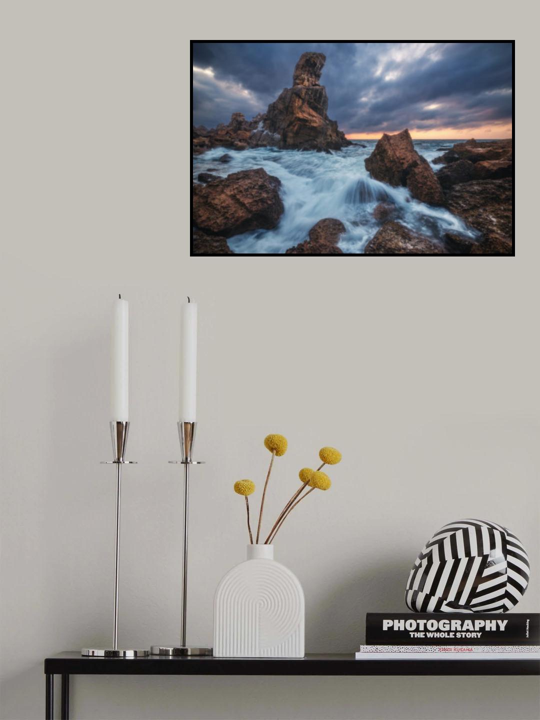 Spain - Urros de Liencres Sunset Poster och Canvastavla