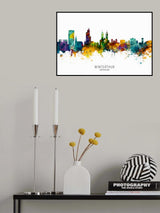 Winterthur Switzerland Skyline Poster och Canvastavla