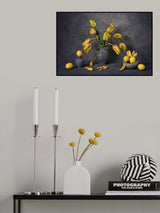 Yellow and Red Tulips Poster och Canvastavla
