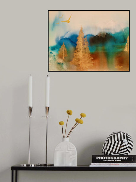 Golden Landscape Poster och Canvastavla
