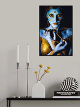 Of Gold and Blue Poster och Canvastavla