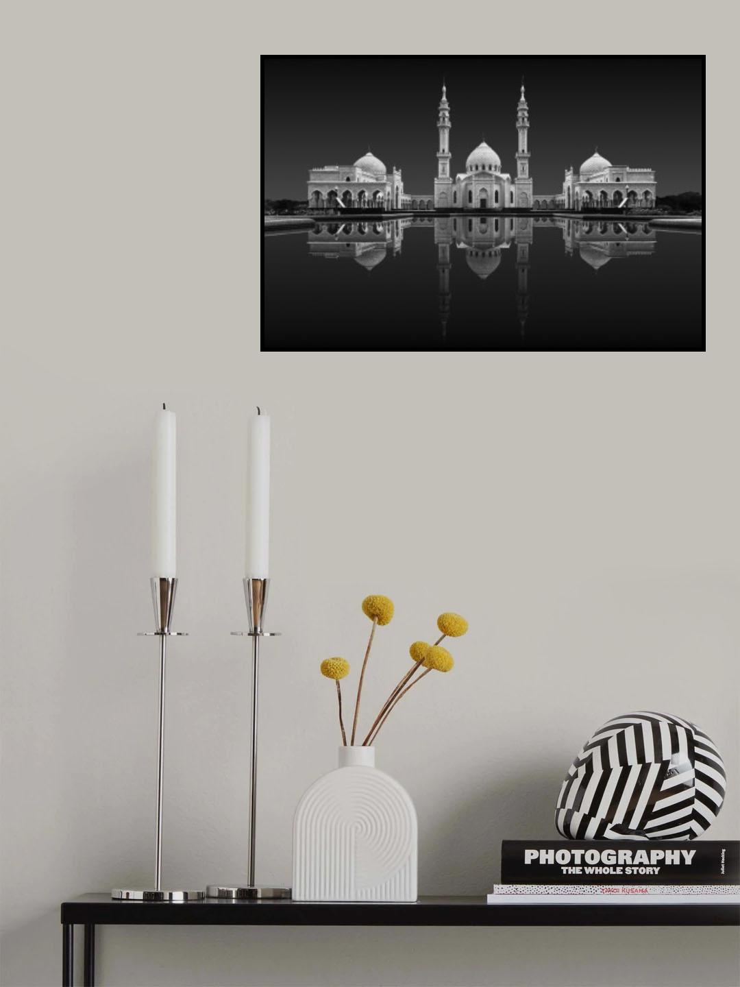 White mosque Poster och Canvastavla