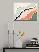 3x4 Aspectratio Pinkgreen38 Poster och Canvastavla