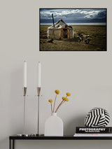 Alone in mongolian steppe Poster och Canvastavla