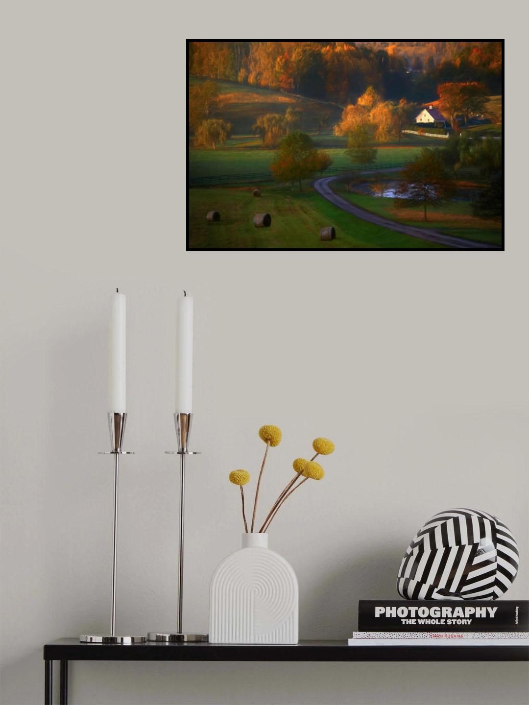 Fall Morning Poster och Canvastavla