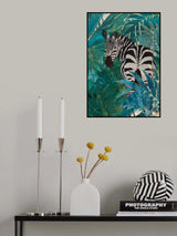 Zebra in the jungle 1 Poster och Canvastavla