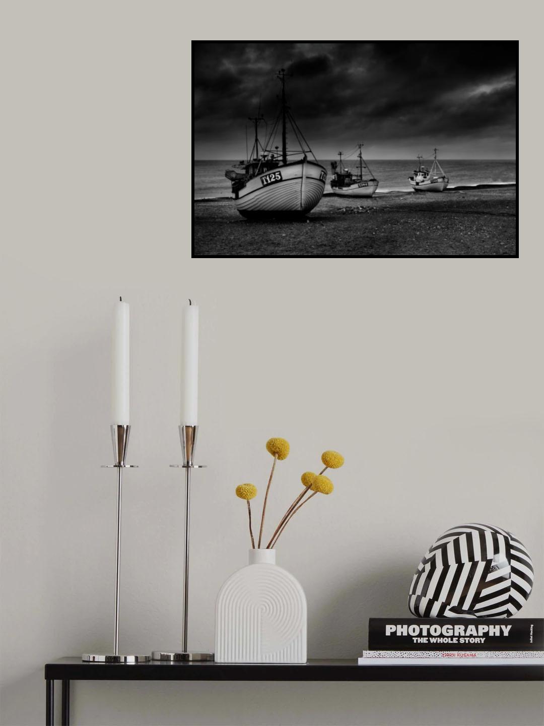 Beach fishing Poster och Canvastavla