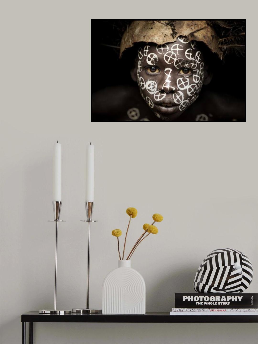 Ethiopian Suri tribes Poster och Canvastavla