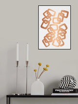 Copper Rectangle Chain Poster och Canvastavla